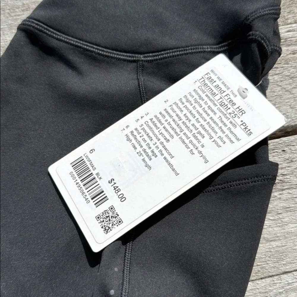 Lululemon Fast and Free High-Rise thermal Tight 25